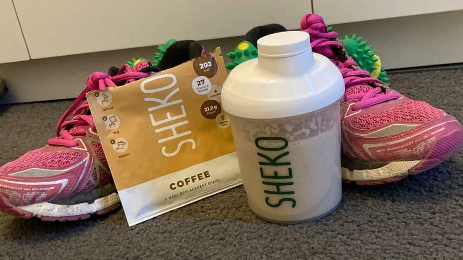 Fitness-Trainerin Christa findet die Shakes hilfreich im Job.