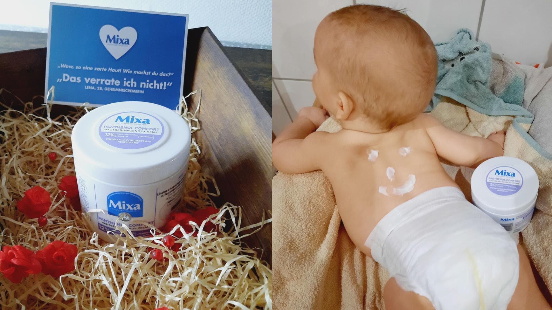 Mama Iris ist überzeugt von der neuen Allzweckcreme von Mixa Mama Iris ist überzeugt von der neuen Allzweckcreme von Mixa