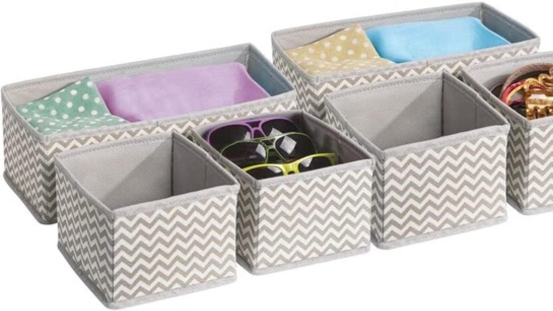 mDesign 6er-Set Stoffboxen 