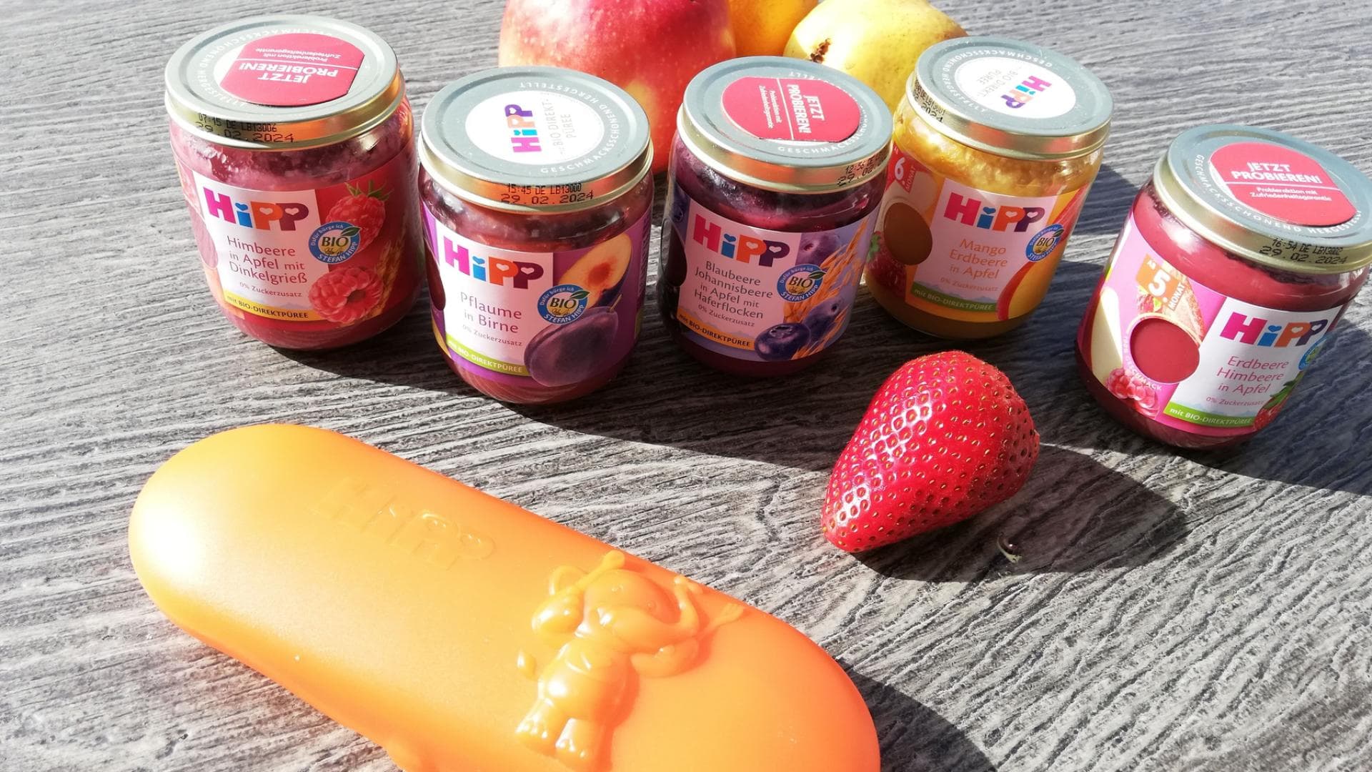 Daumen hoch von Mama Anja für die "HiPP Premium Früchte"
