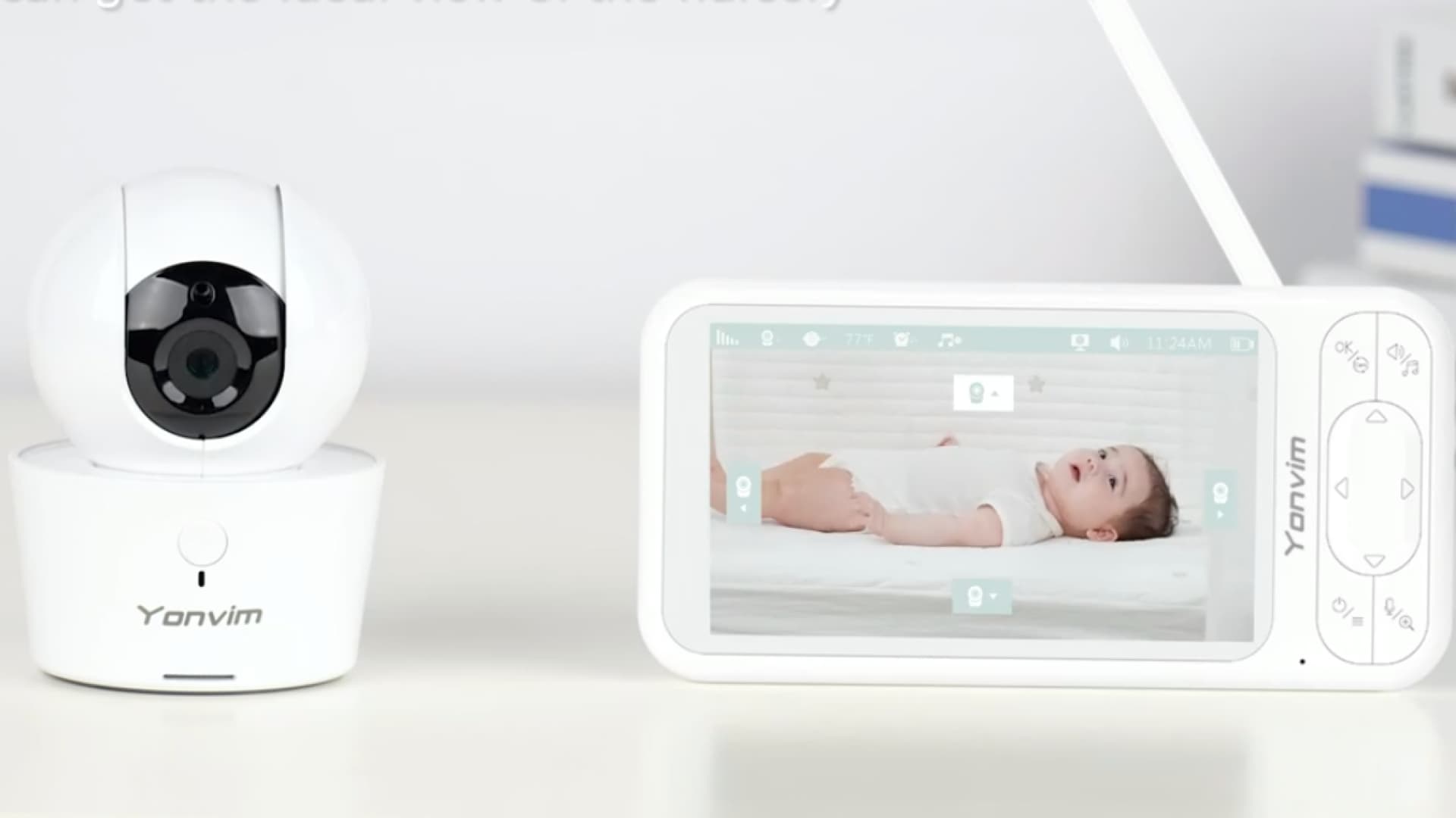 Babyphone mit schwenkbarer Kamera von Yonvim