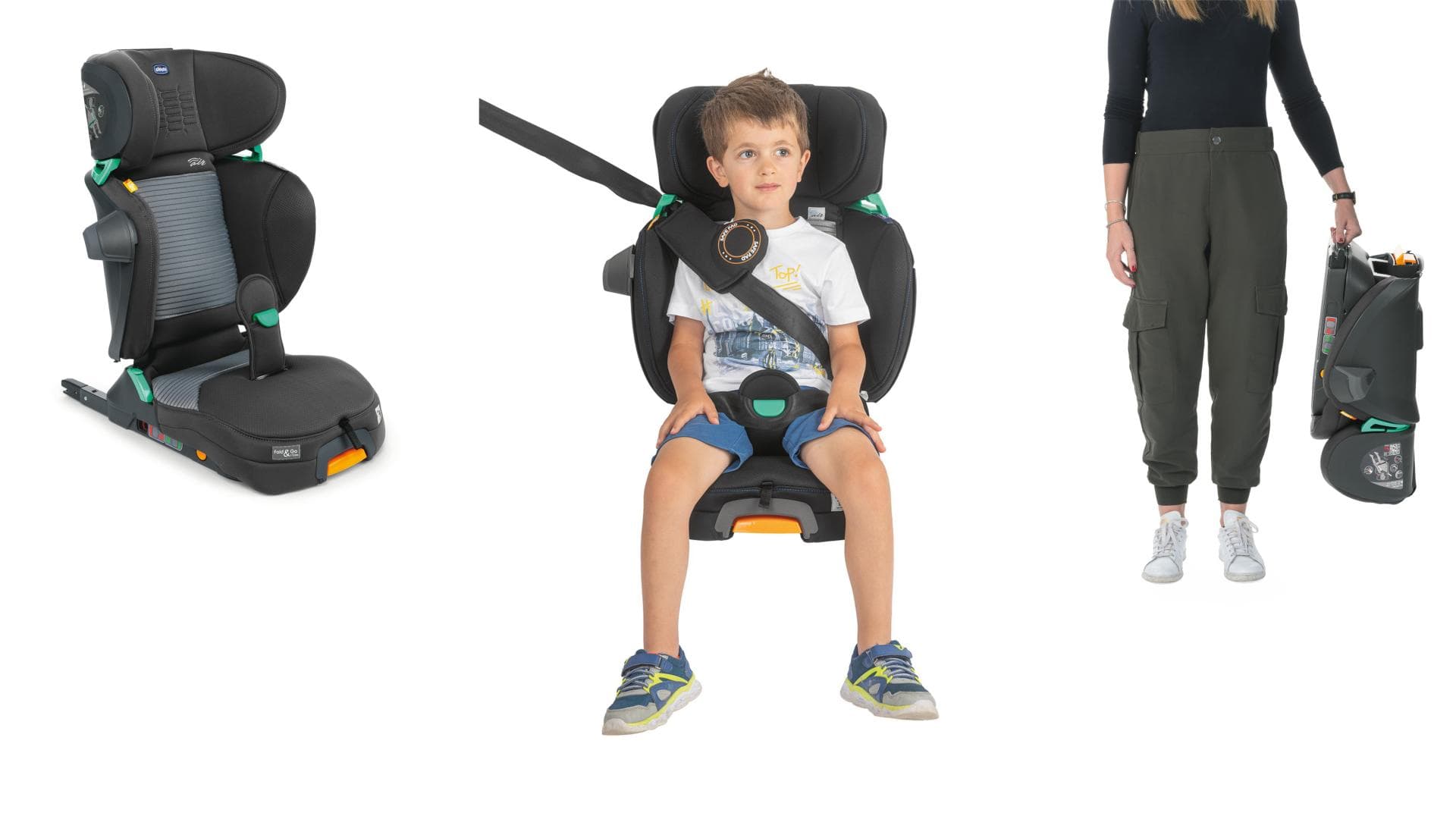 Der Chicco Fold & Go iSize Reisekindersitz