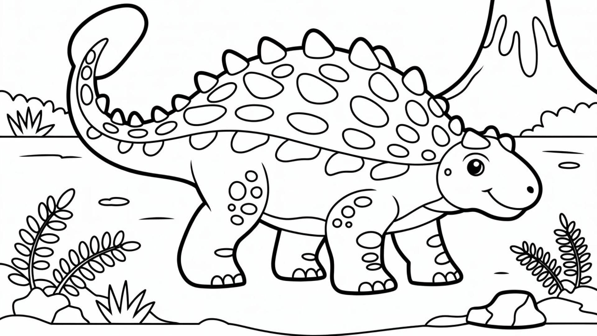 Malvorlage Ankylosaurus