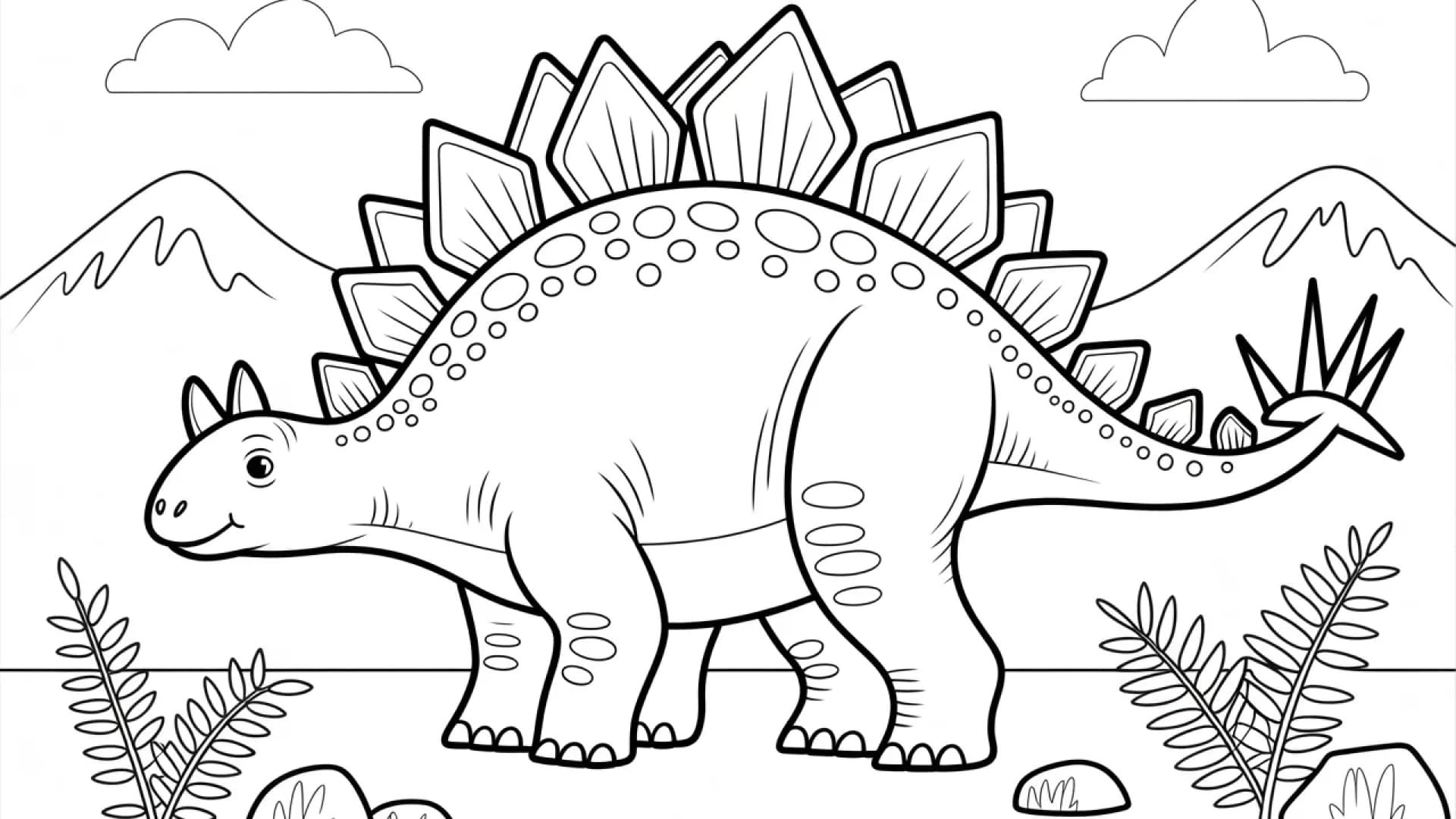 Ausmalbild Stegosaurus Ausmalbild Stegosaurus