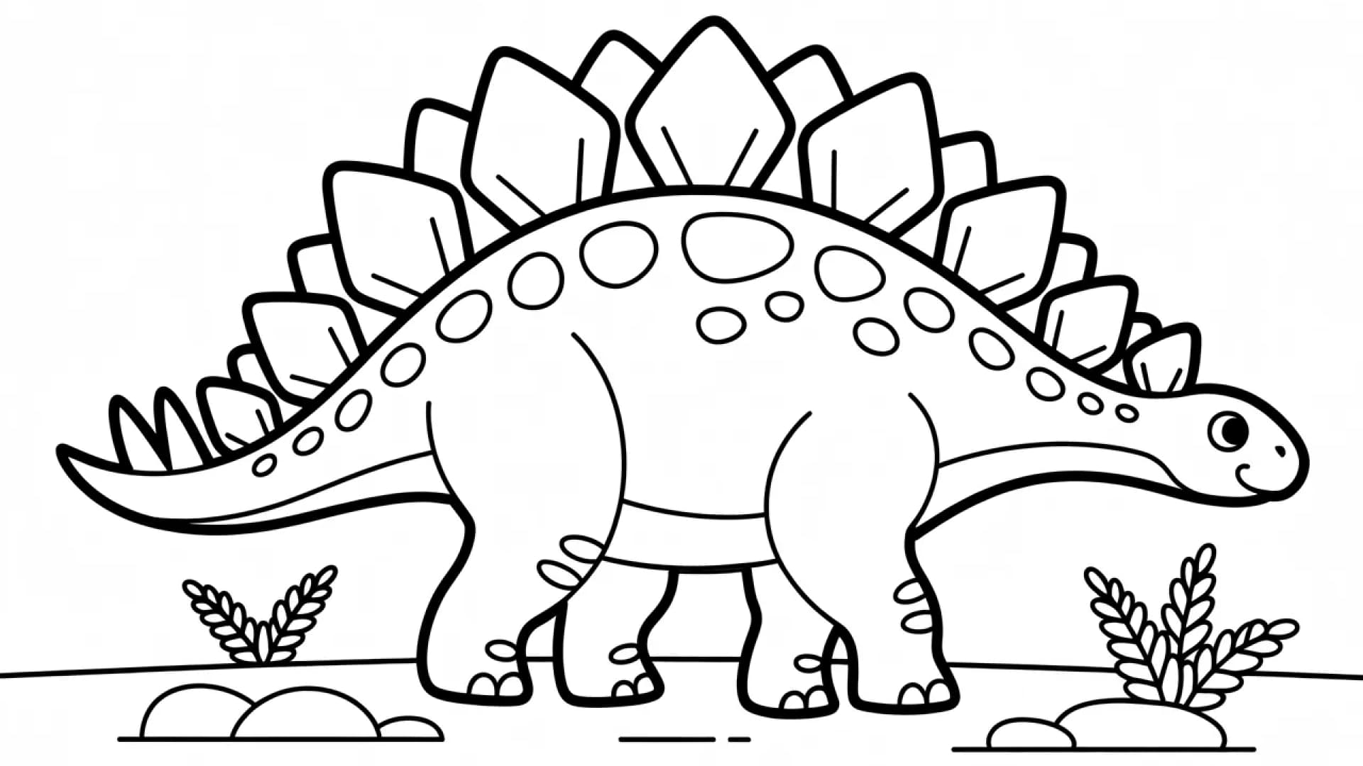 Ausmalbild Stegosaurus Ausmalbild Stegosaurus