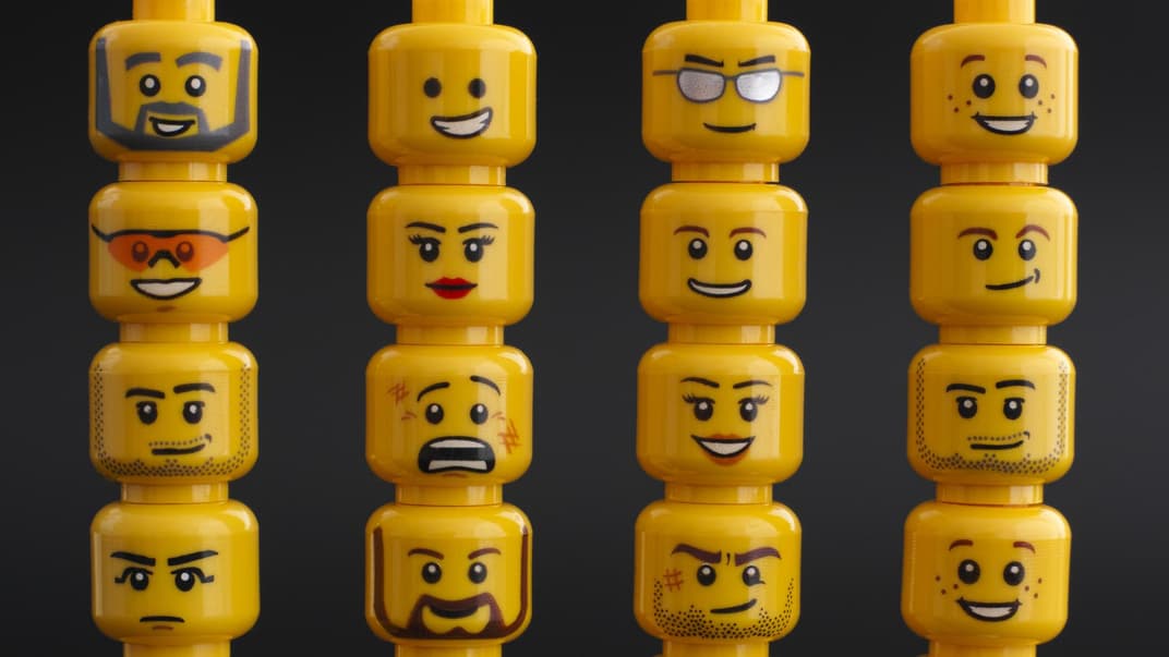 Lego-Kopf verschluckt