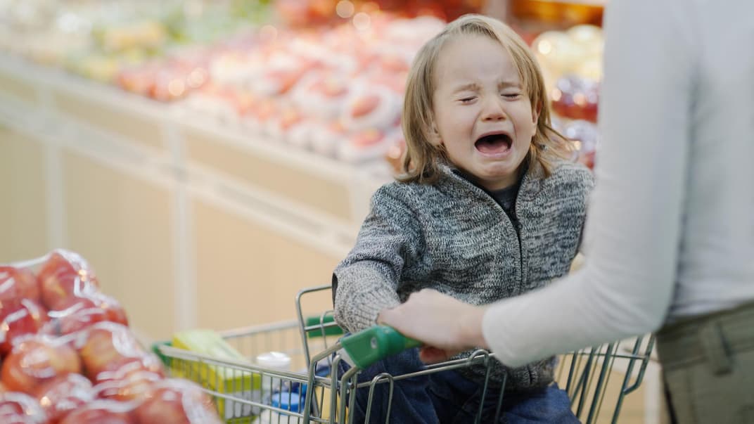 Kind hat einen Wutausbruch