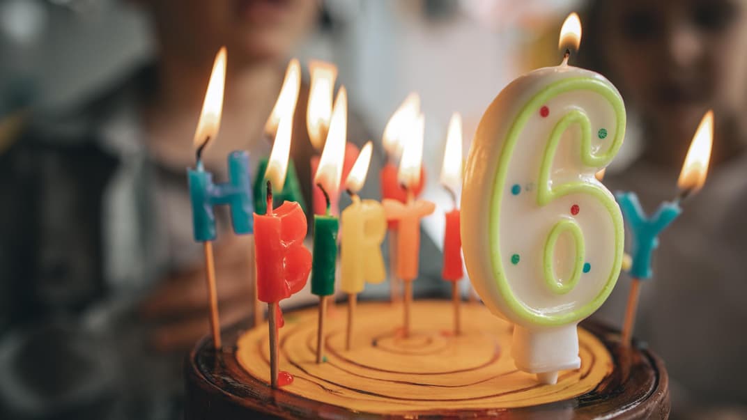 Eine Torte zum 6. Geburtstag