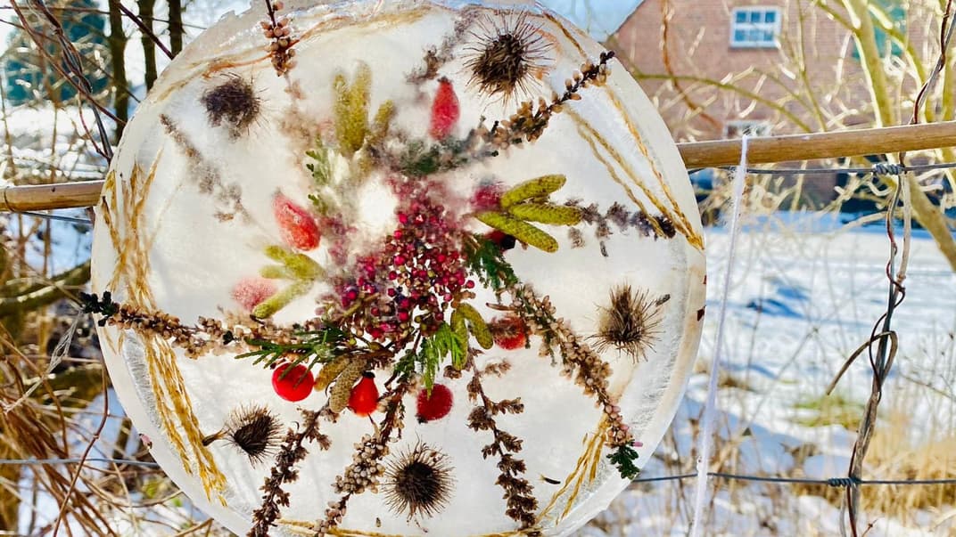 So ein hübsches Eisbild lässt sich ganz einfach herstellen.