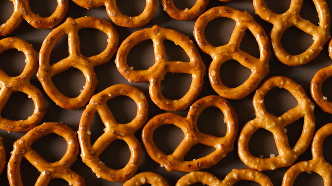 Kleine Brezeln zum Snacken