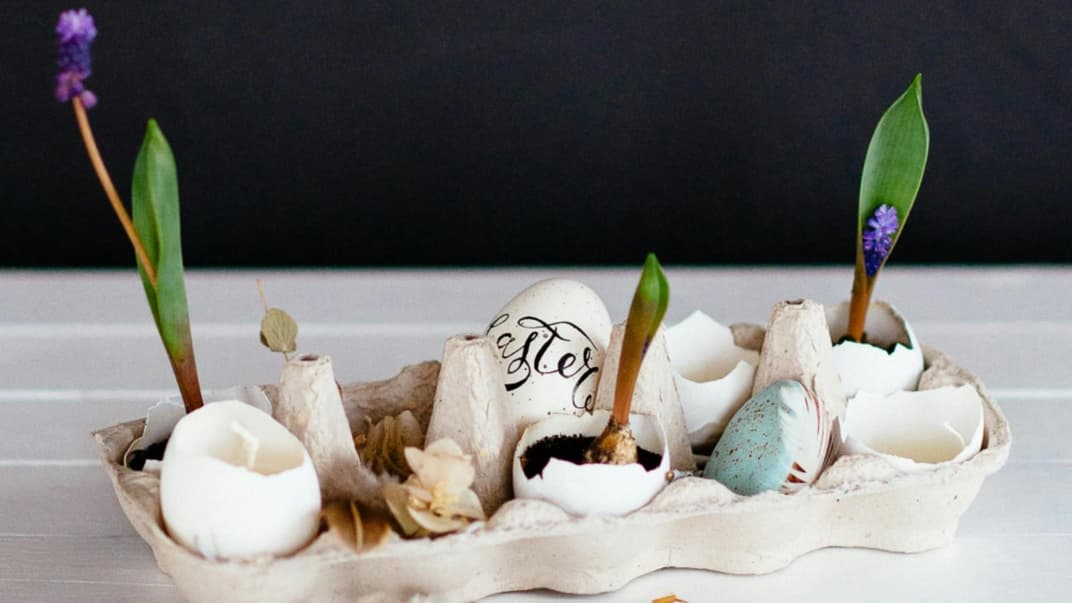 Mit Eierschalen basteln: hübsche Ideen