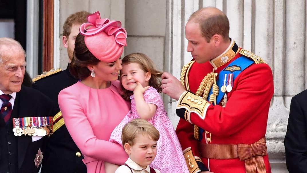 Prinz William und Kate mit ihren Kindern