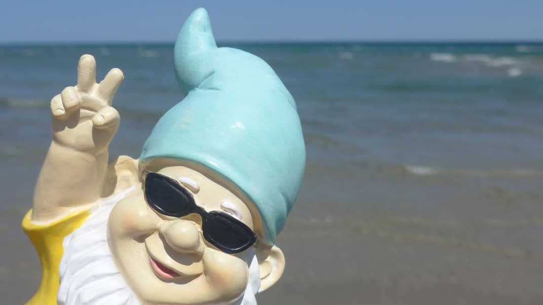 Zwerg am Meer.