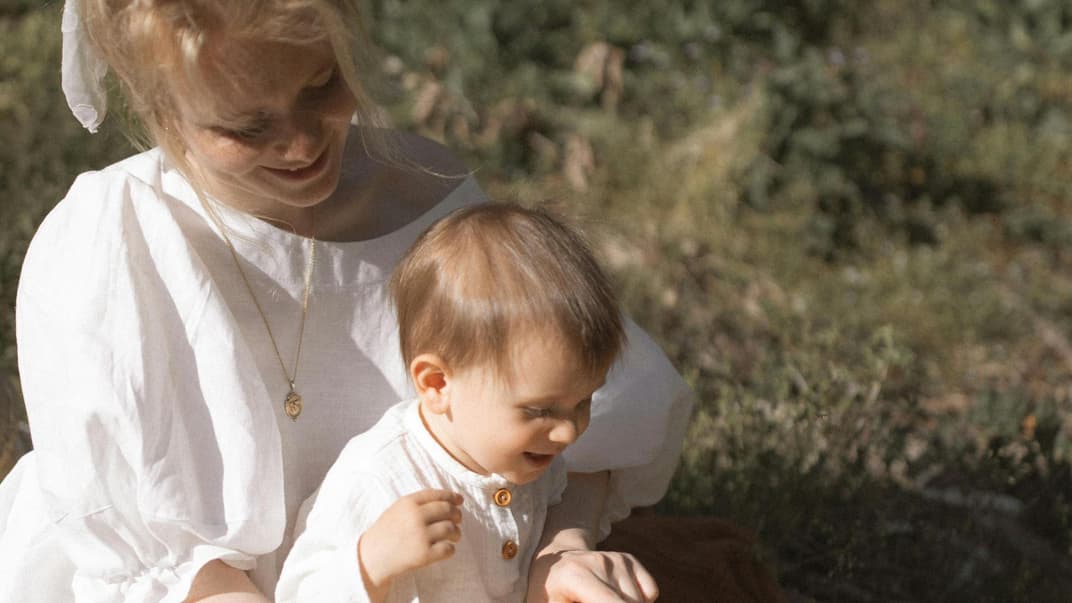 Eine Mutter und ihr Sohn 