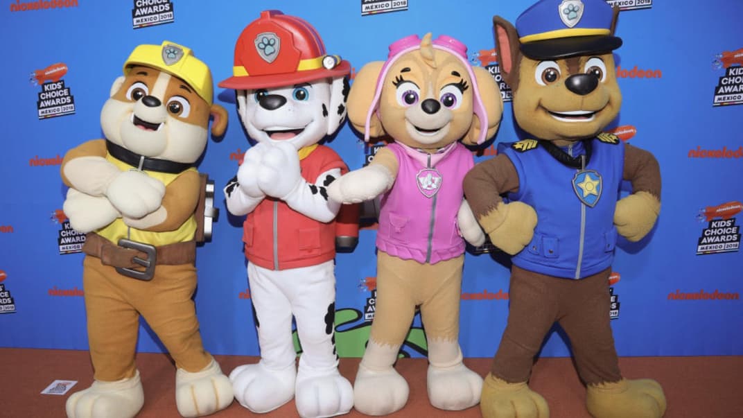 Vier Mitglieder der Paw Patrol.