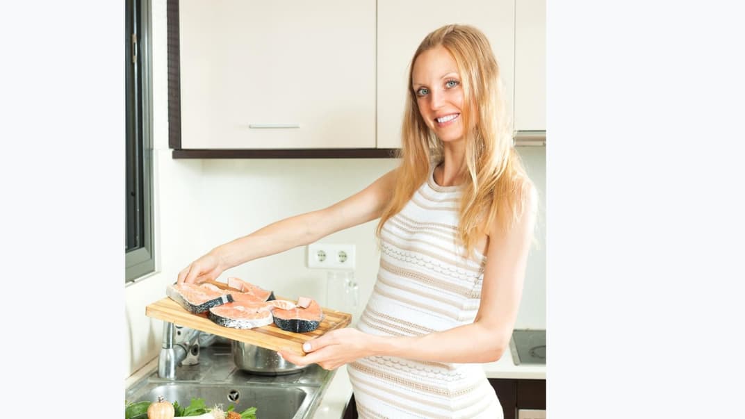 Fisch in der Schwangerschaft liefert gesunde Omega-3-Fettsäuren. 