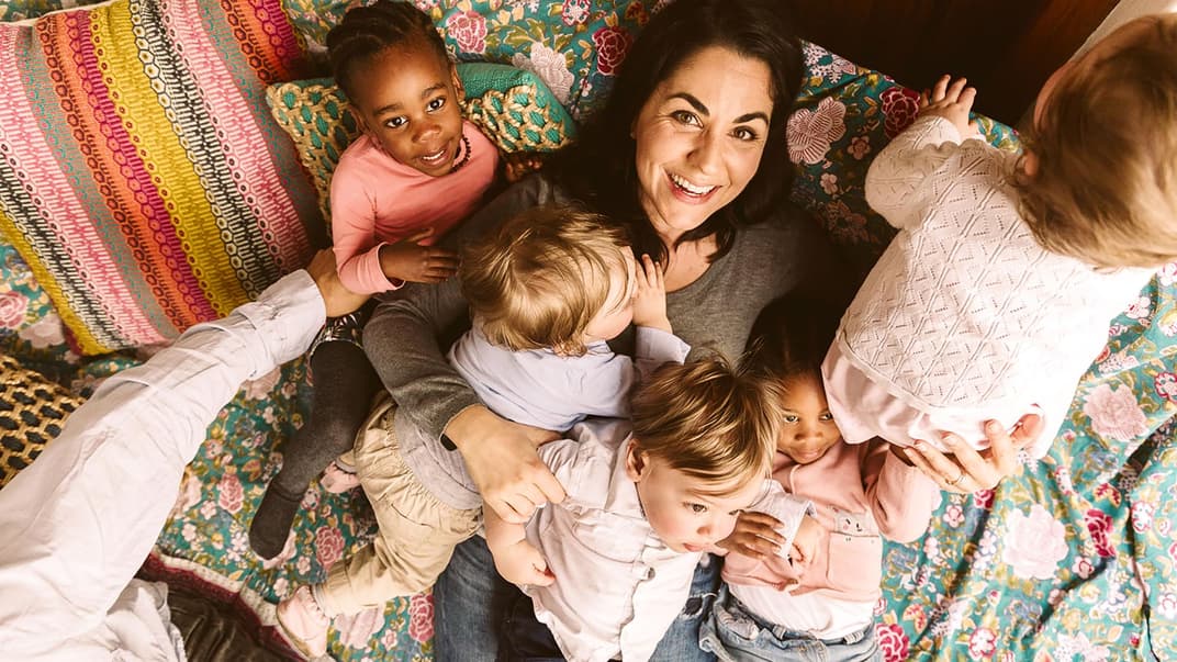 Mutter mit 5 Kindern unter 2.
