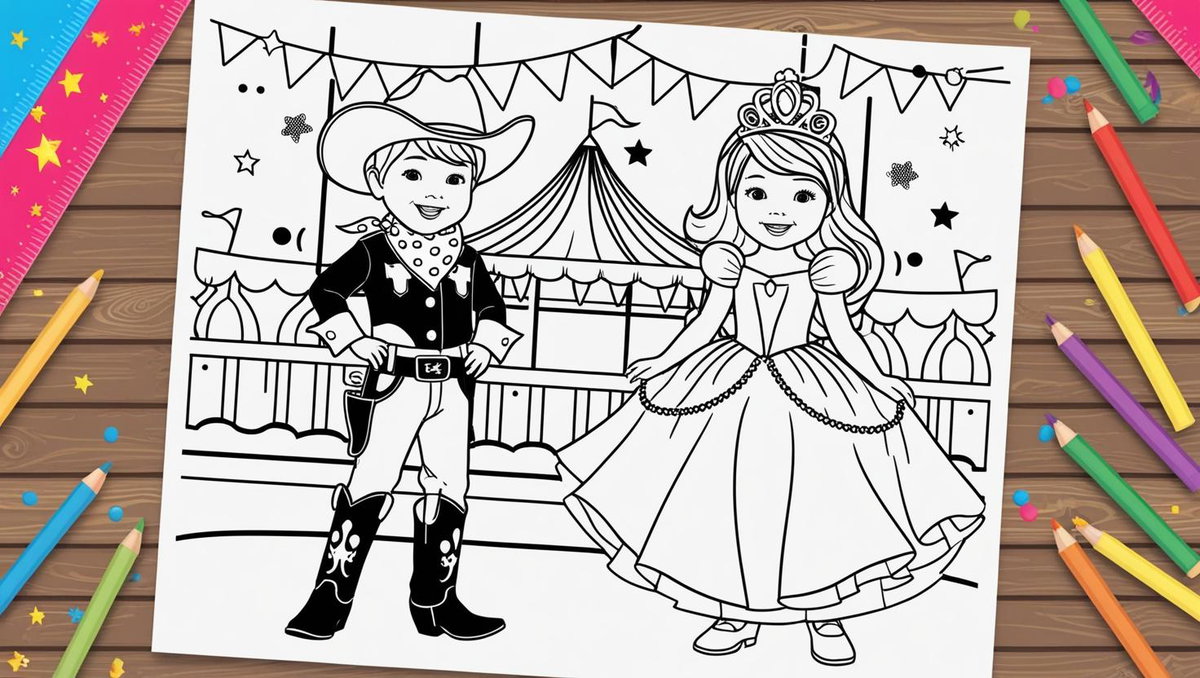 Ausmalbilder für Fasching – kostenlos zum Ausdrucken!