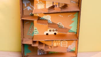 Murmelbahn aus Papier