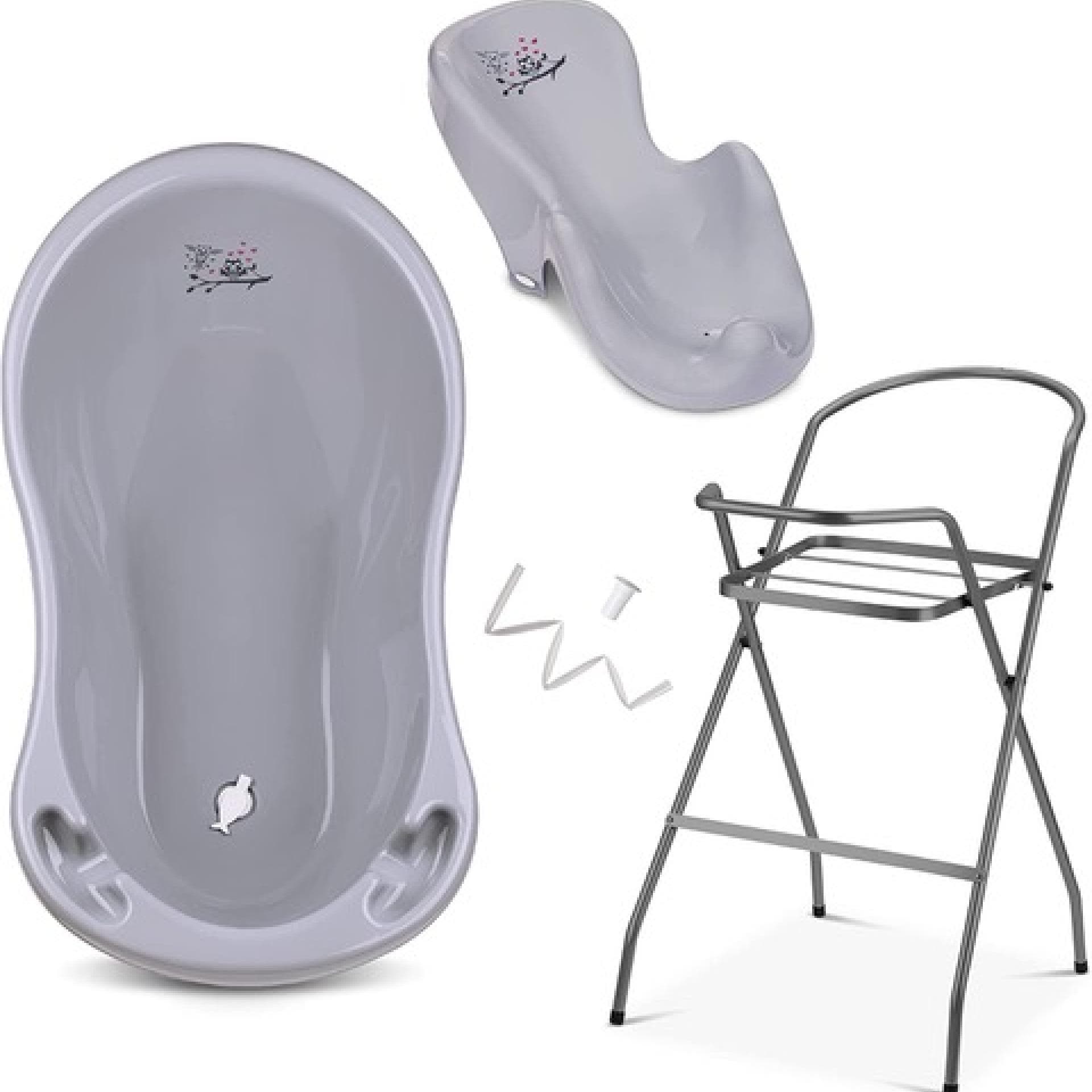 Babybadewanne mit Gestell und Badewannensitz von Babykajo
