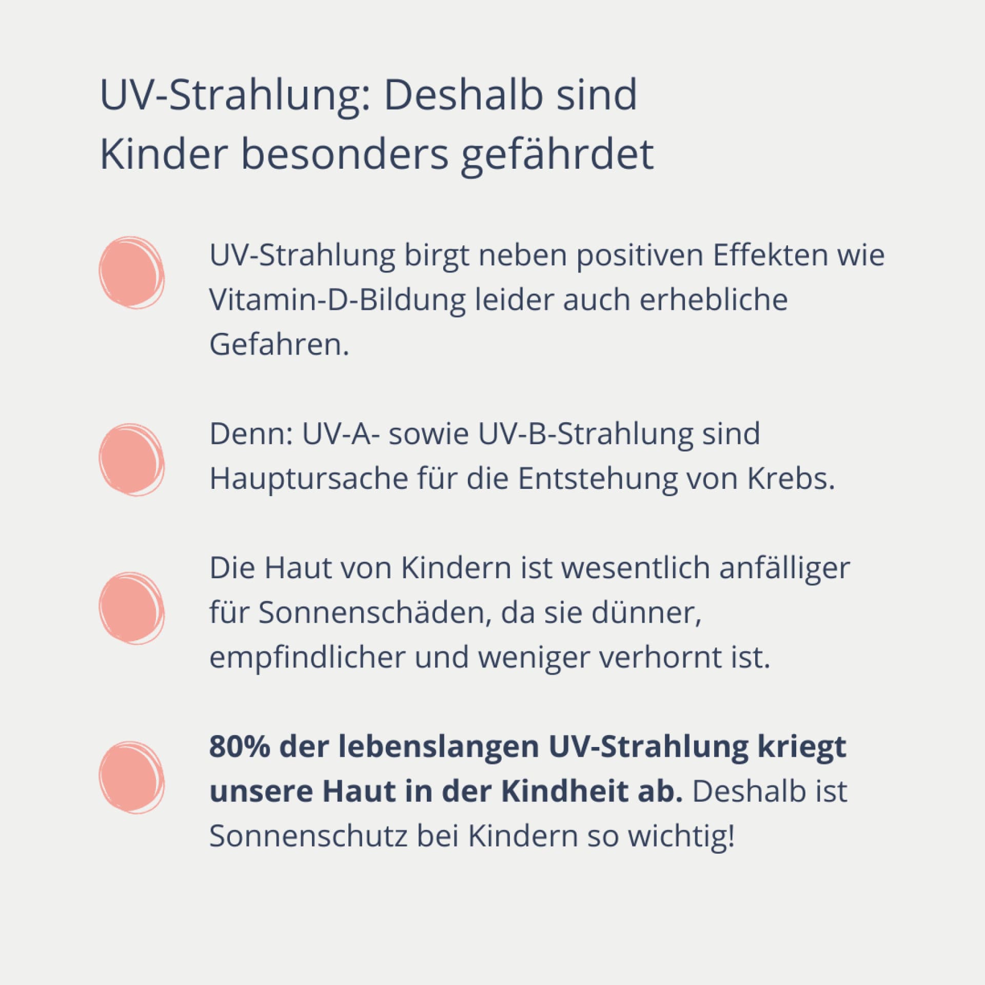 Sonnenschutz und Kinder