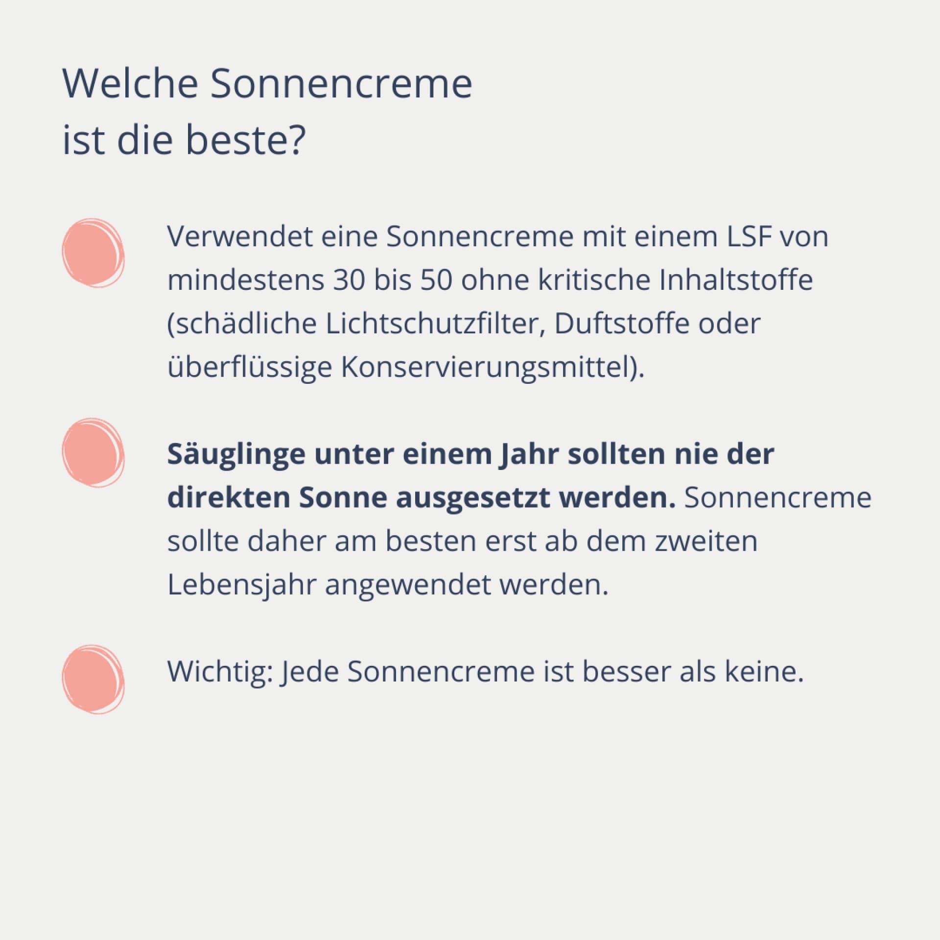 Sonnenschutz und Kinder