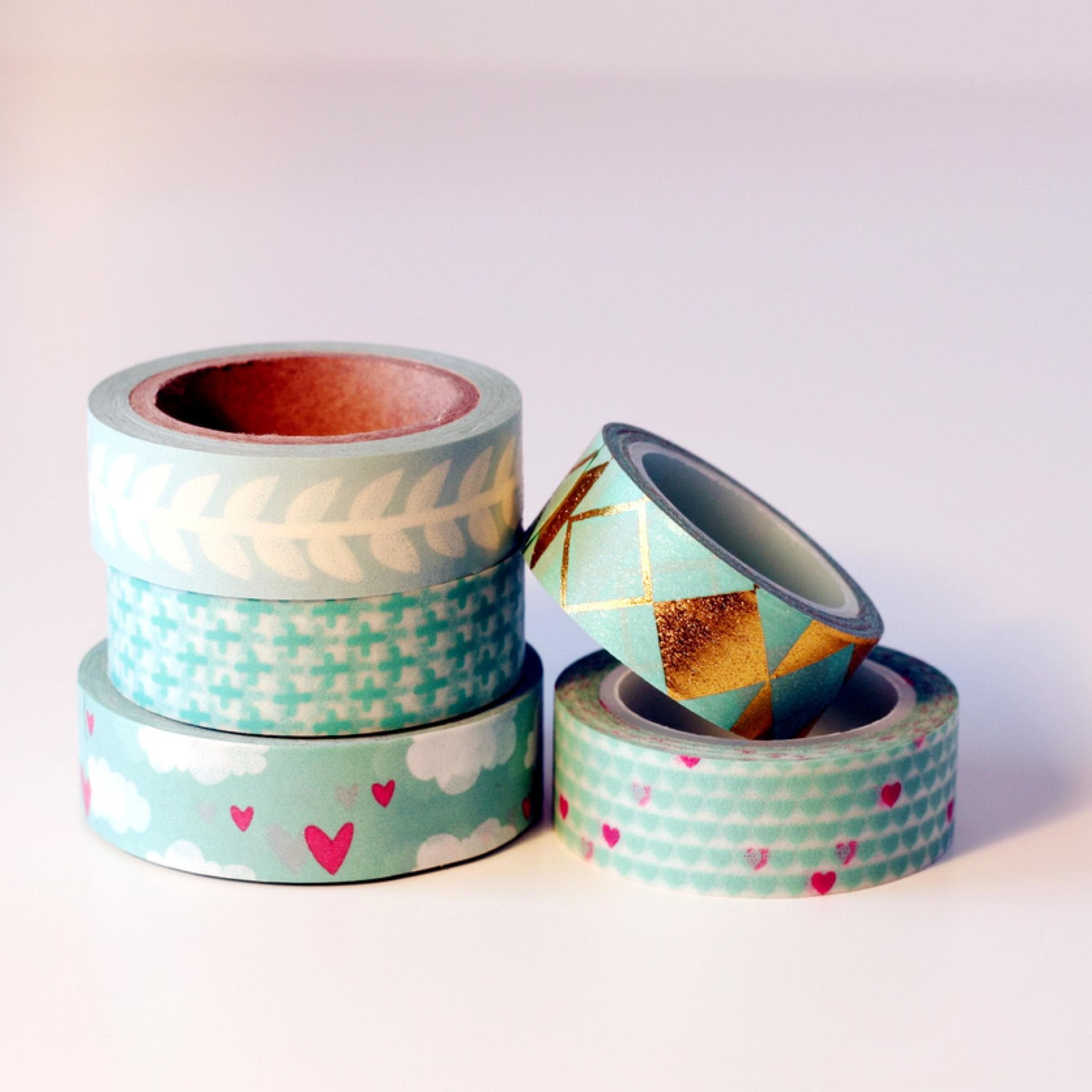 Washi Tape mit unterschiedlichen Mustern