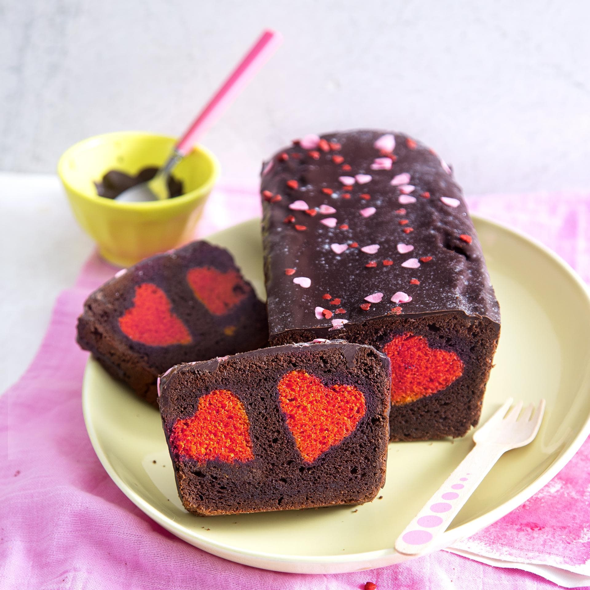 Ein Kuchen zum Muttertag mit Herz