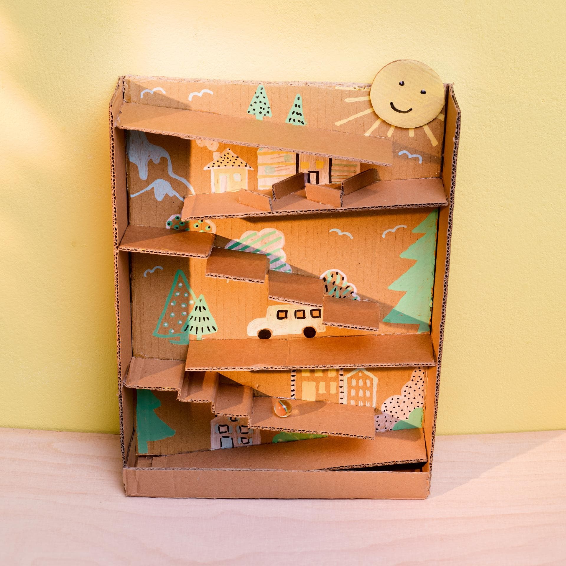 Murmelbahn aus Papier