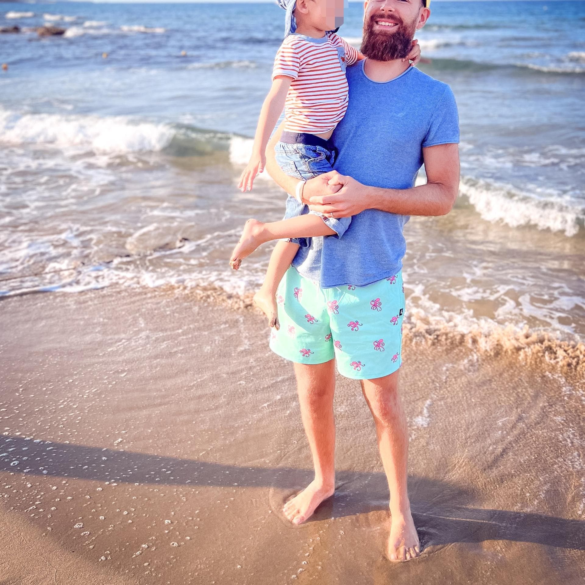 Mark Leonard und sein Sohn