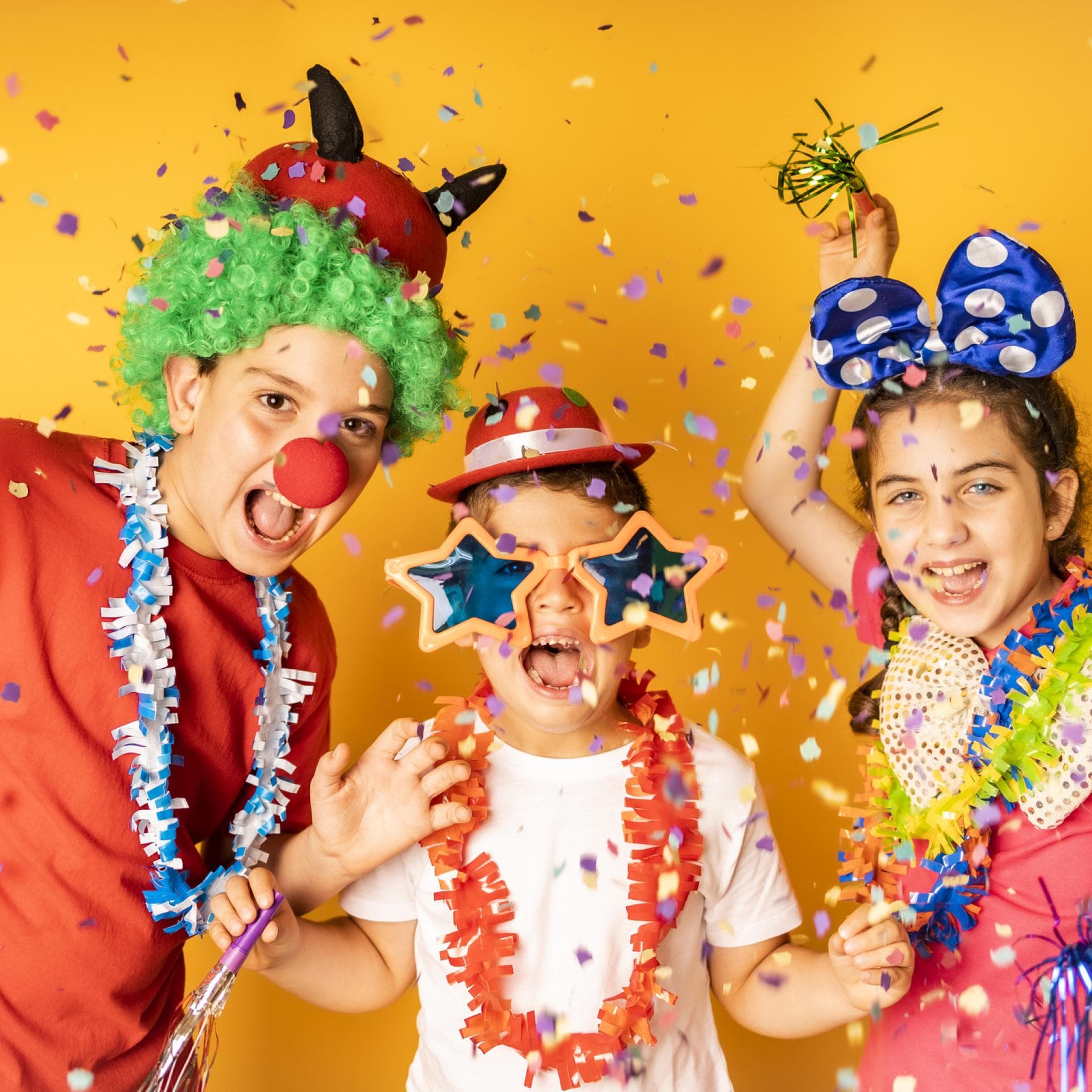 Fasching: Verkleidete Kinder.