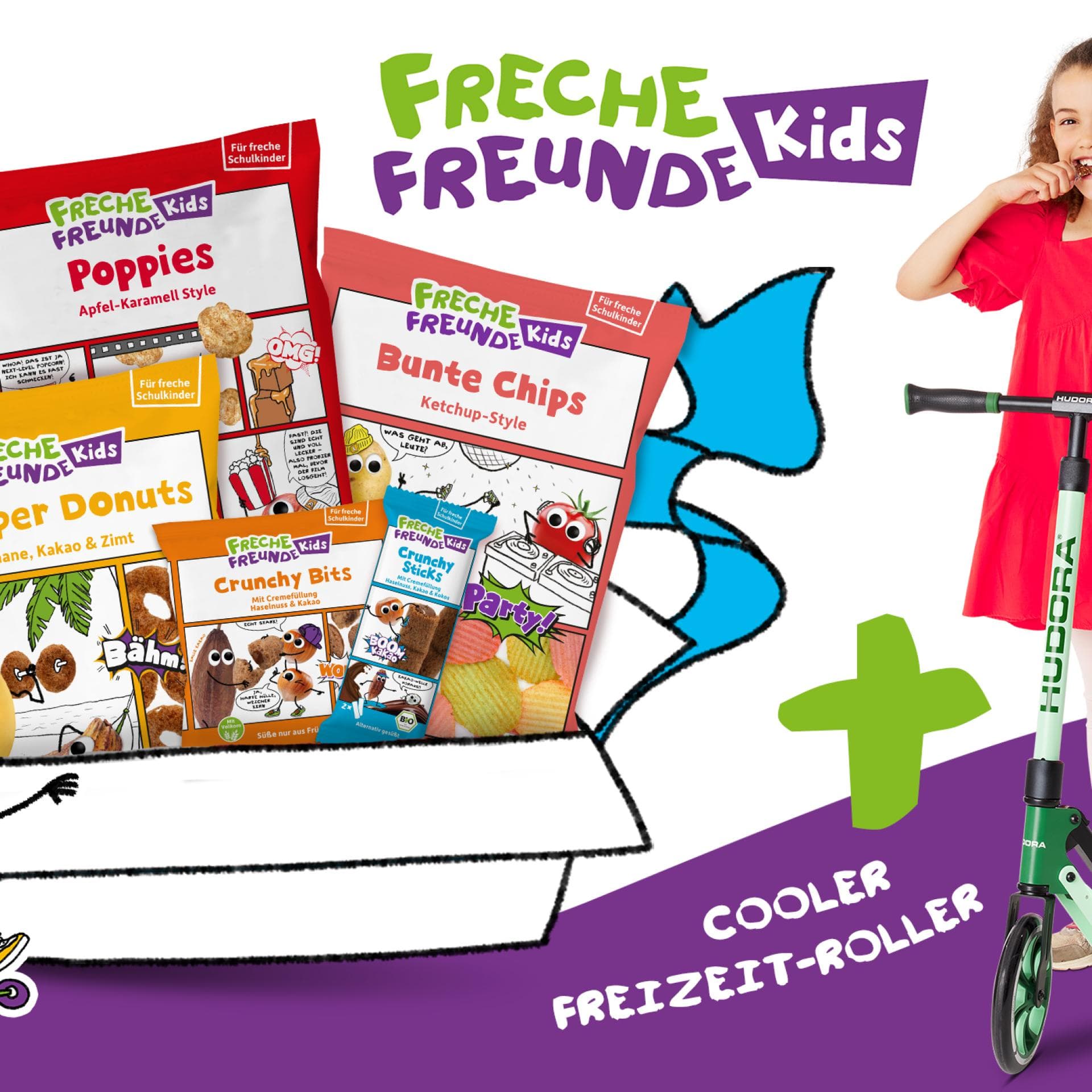 Freche Freunde Roller Gewinnspiel