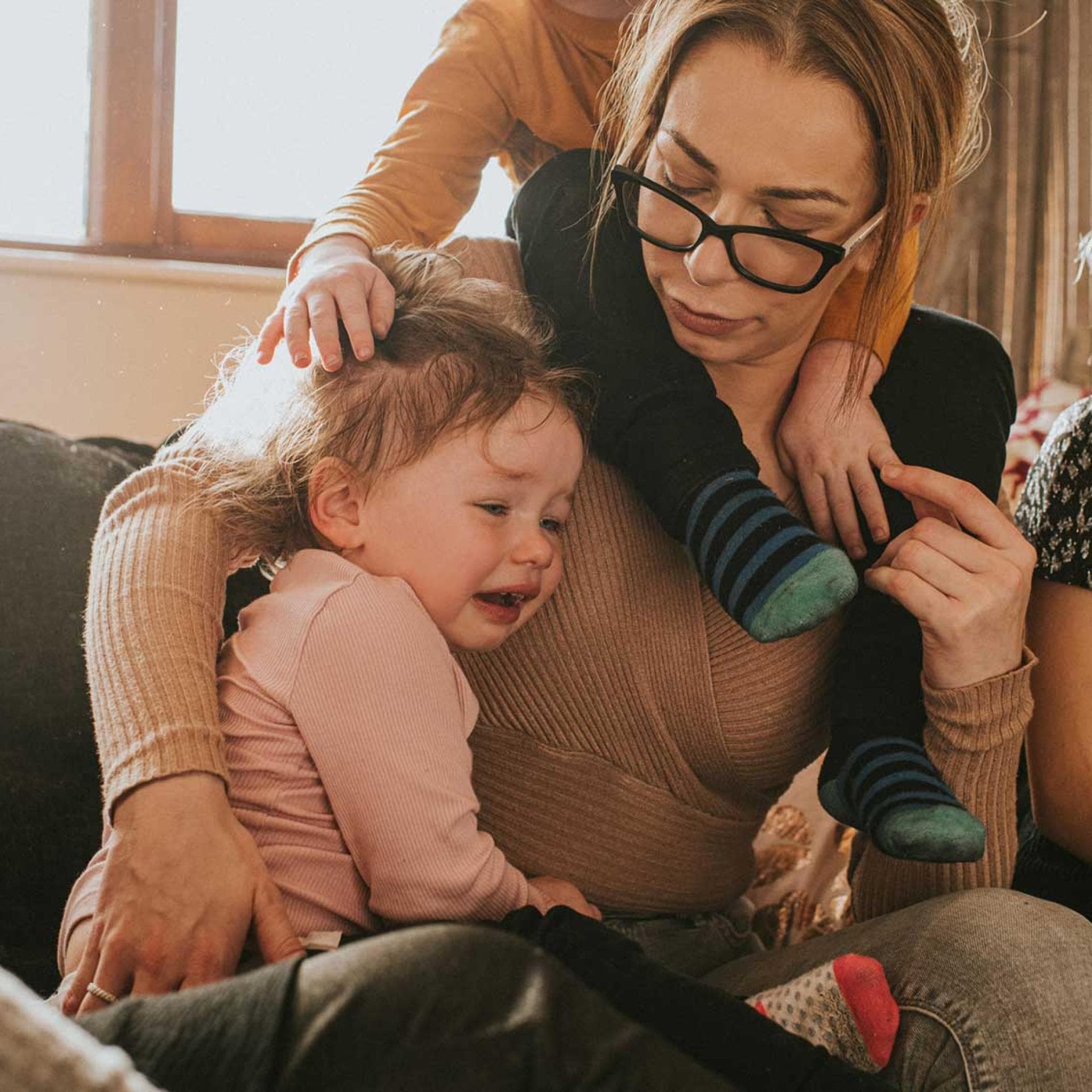 Mutter mit vielen Kindern