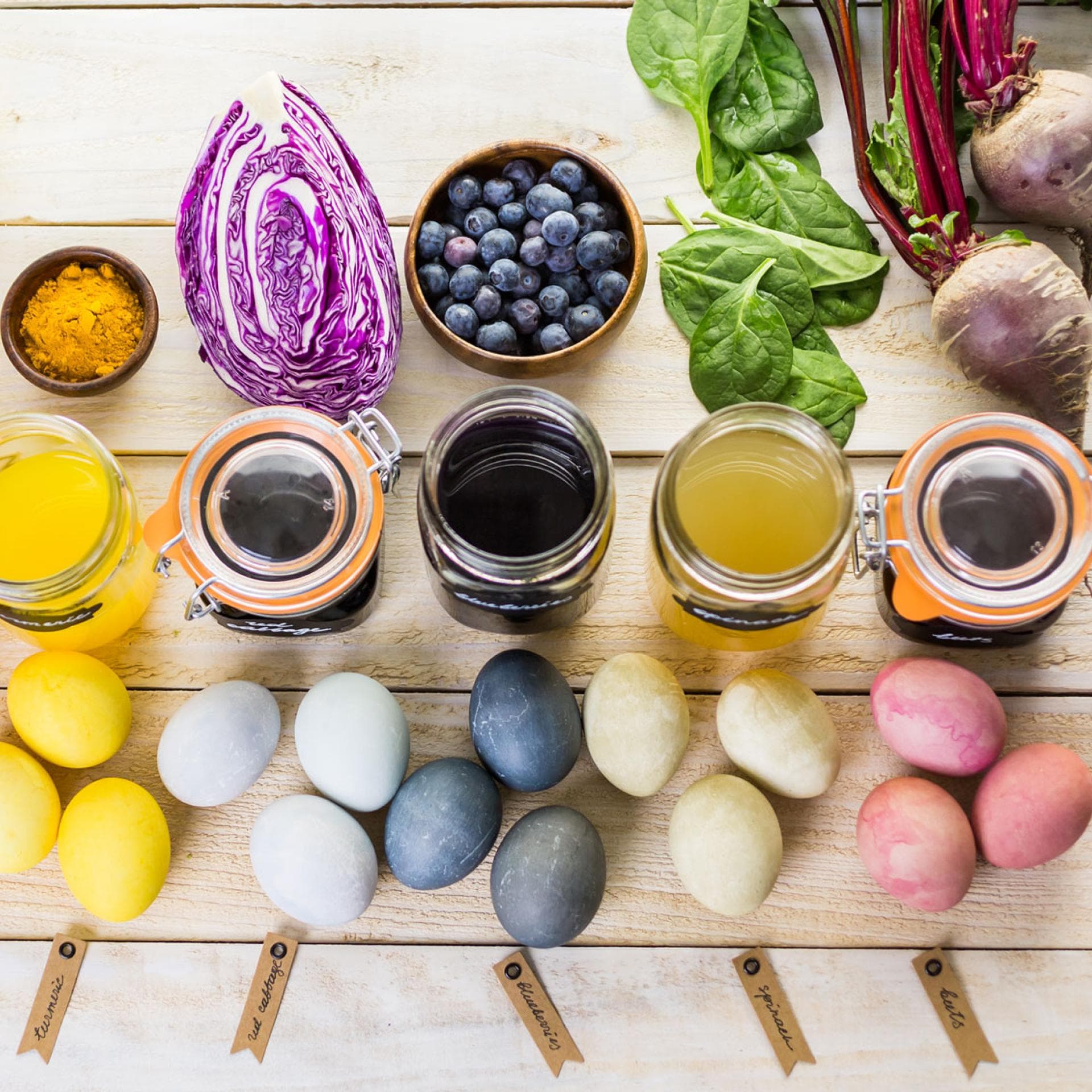 Ostereier natürlich färben ist eine gesunde Alternative.