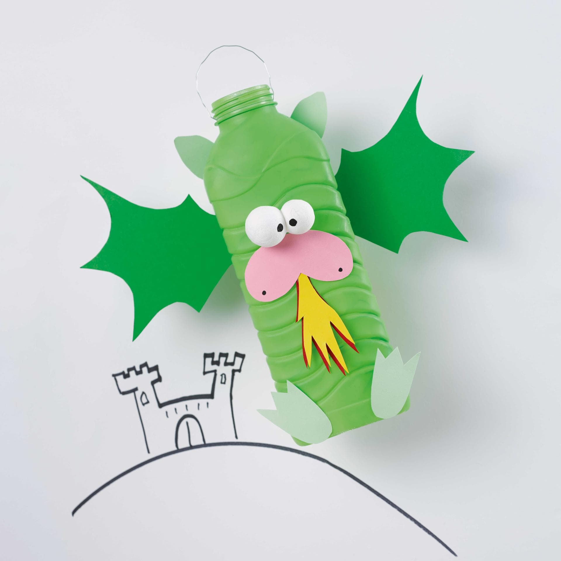 Diese drollige Drachenlaterne ist ein toller Hingucker auf dem Martinsumzug. 