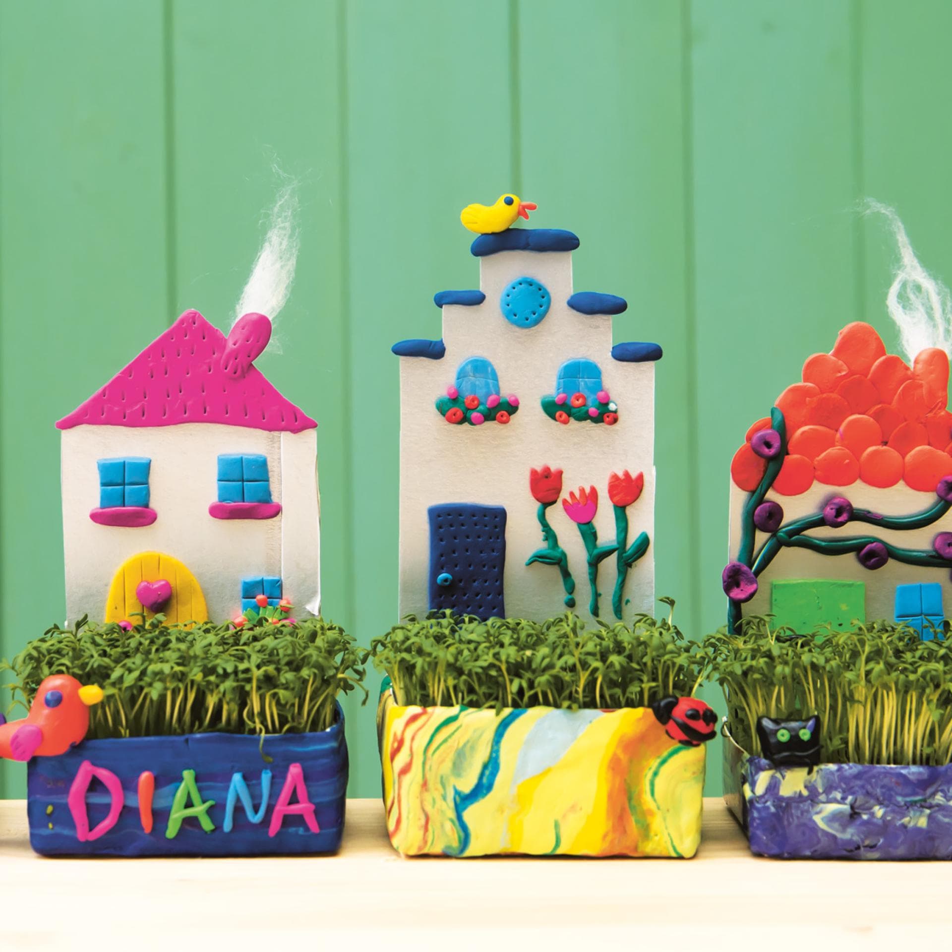 Die Kressehäuschen sind perfekt für kleine Hobbygärtner- und Hobbygärtnerinnen. 