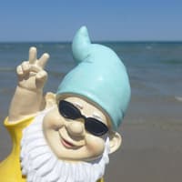 Zwerg am Meer.