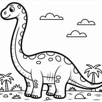 Dino Ausmalbild für Kinder