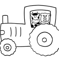 Mit dieser Traktor-Vorlage gelingen Einladungskarten garantiert.