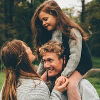 Dreiköpfige Familie.
