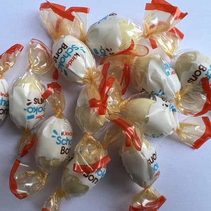 Shellack in Schokobons