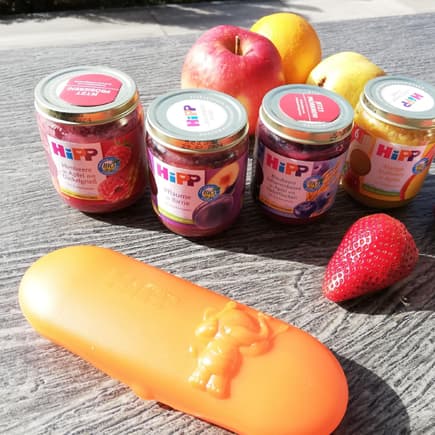Daumen hoch von Mama Anja für die "HiPP Premium Früchte"
