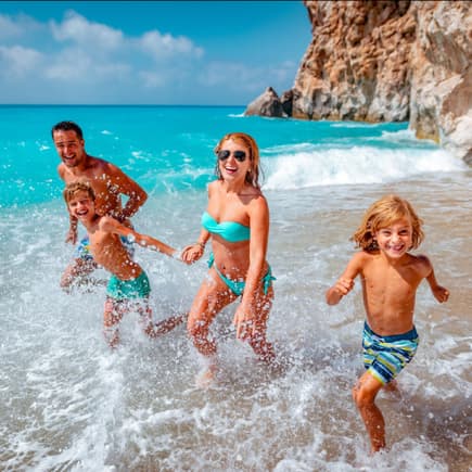 Familie am Meer