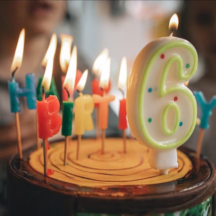 Eine Torte zum 6. Geburtstag