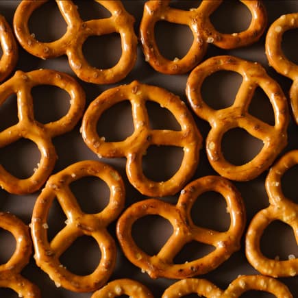 Kleine Brezeln zum Snacken