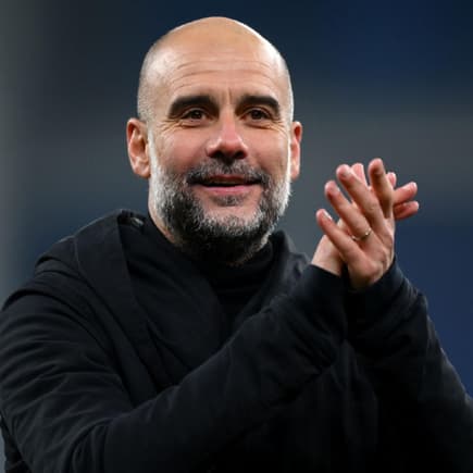 Glücklicher Pep Guardiola.