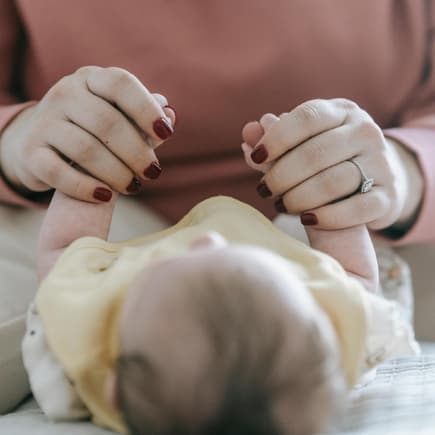 Mama mit Baby.