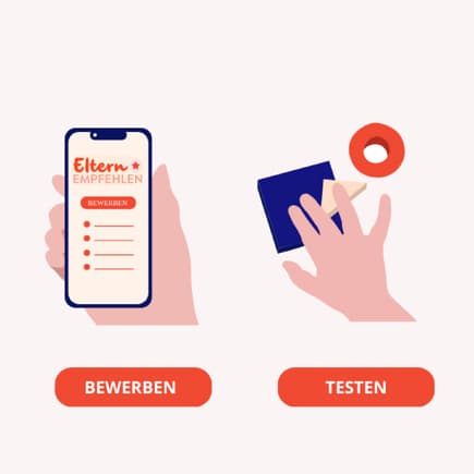 So einfach kannst du an unseren Tests teilnehmen: Bewerben, testen und bewerten.