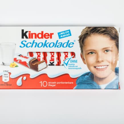 Die Verpackung der Kinderschokolade