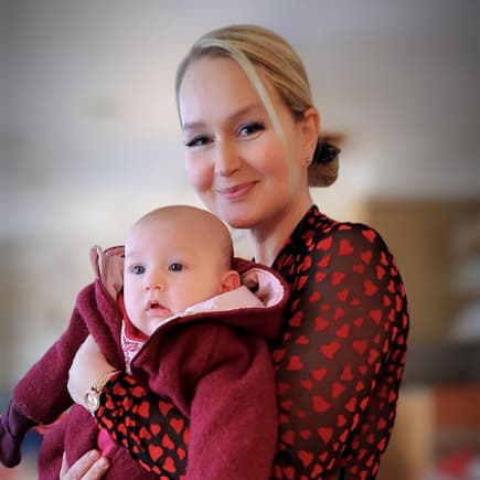 Nancy Wienberg mit Mandy-Malia.